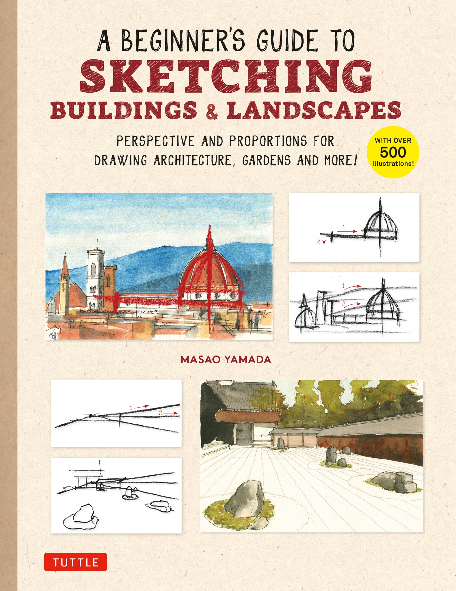 Cover image for A Beginner's Guide to Sketching Buildings & Landscapes ISBN 9780804856232